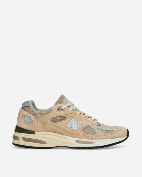 Made in UK 991v2 Sneakers Cuban Sand / Harbor Mist / Silver Balanced Sole