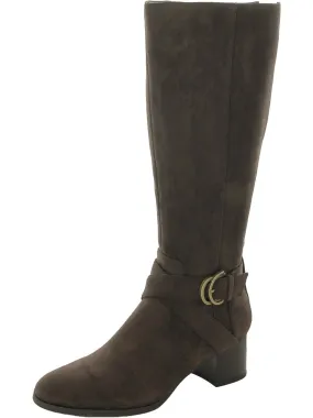 Heat   Resistant Maelie Womens Faux Suede Tall Knee-High Boots