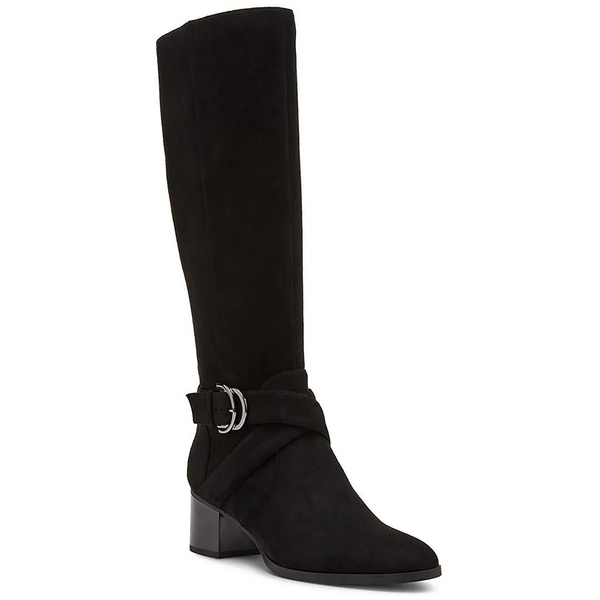 Adjustable buckle Padded Interior Outdoor Explorer Maelie Womens Faux Suede Tall Knee-High Boots