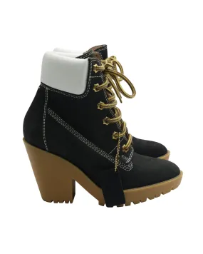Maison Margiela Lace Up Boots in Black Suede Minimal Impact Soft Cushioning
