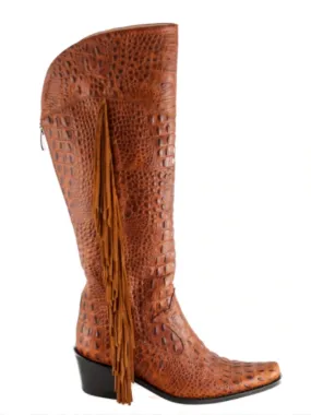 Manchester Fringe Tall Cowboy Boot In Brown Outdoor Explorer High-Performance Footwear