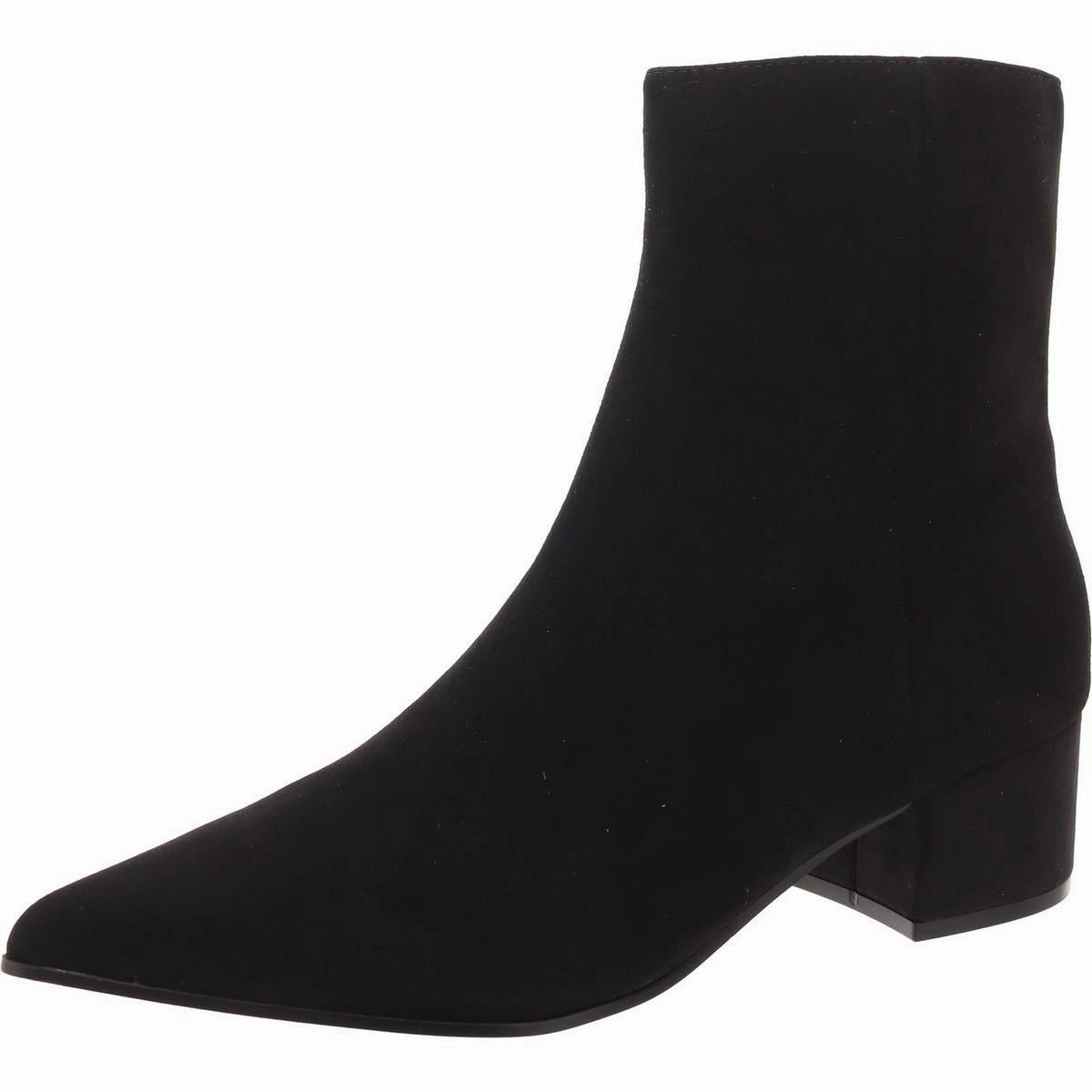 Cushion Zone Maribu Womens Pointed Toe Block Heel Ankle Boots