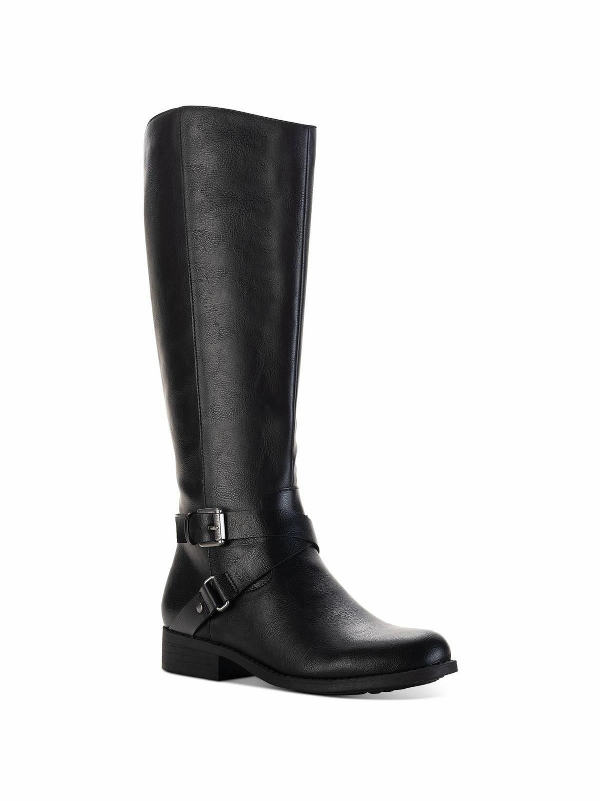 Marilee Womens Zipper Mid-Calf Boots Padded Interior Rough Terrain Closed Toe Design