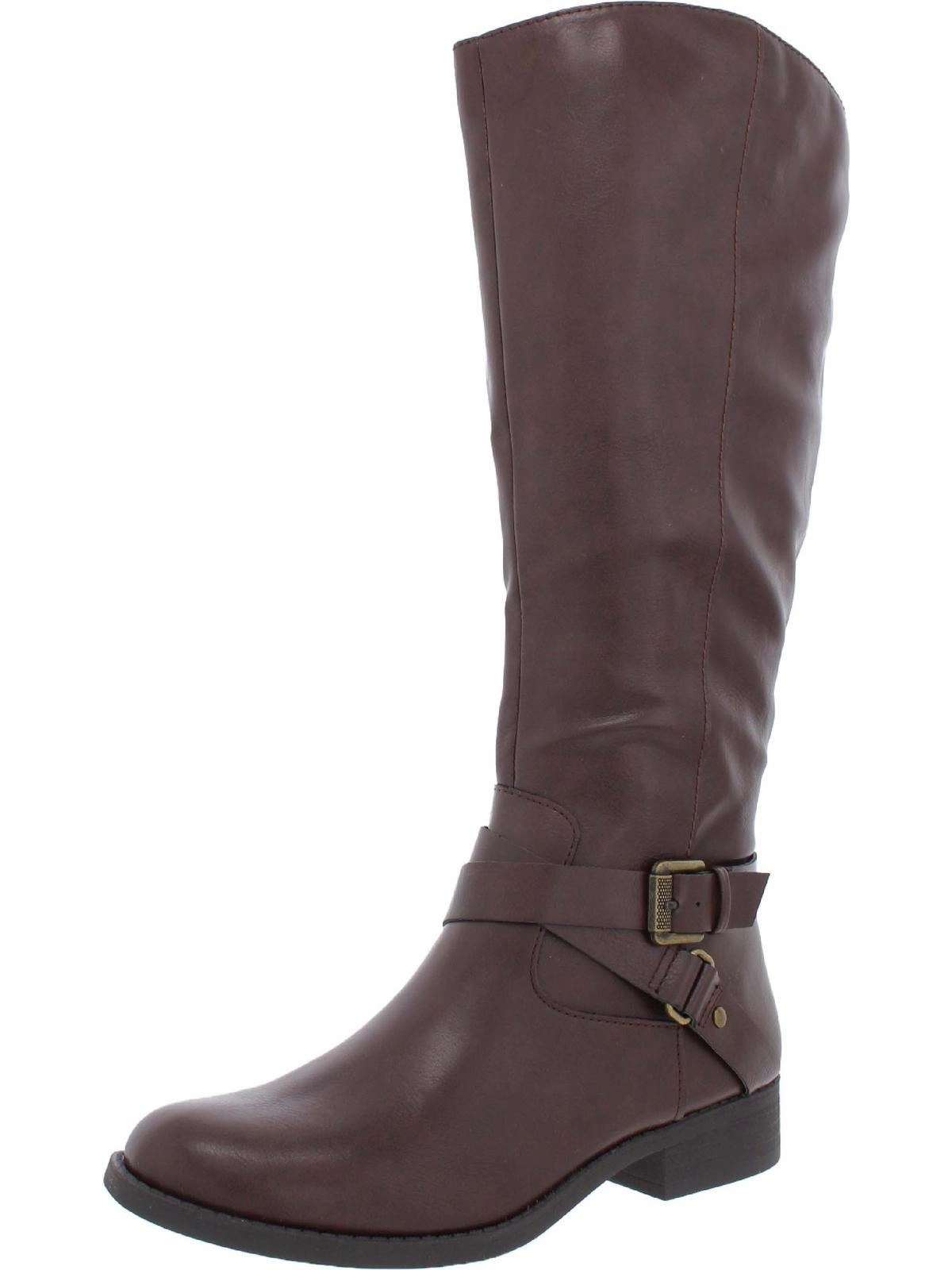 Marilee Womens Zipper Mid-Calf Boots Outdoor Look