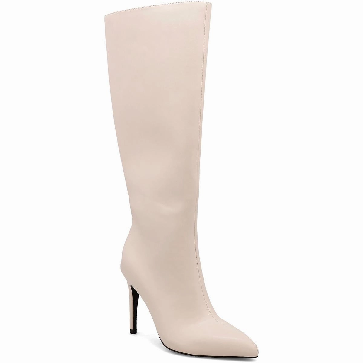 Quiet Chic MARYSOL Womens Faux Leather Pull On Knee-High Boots