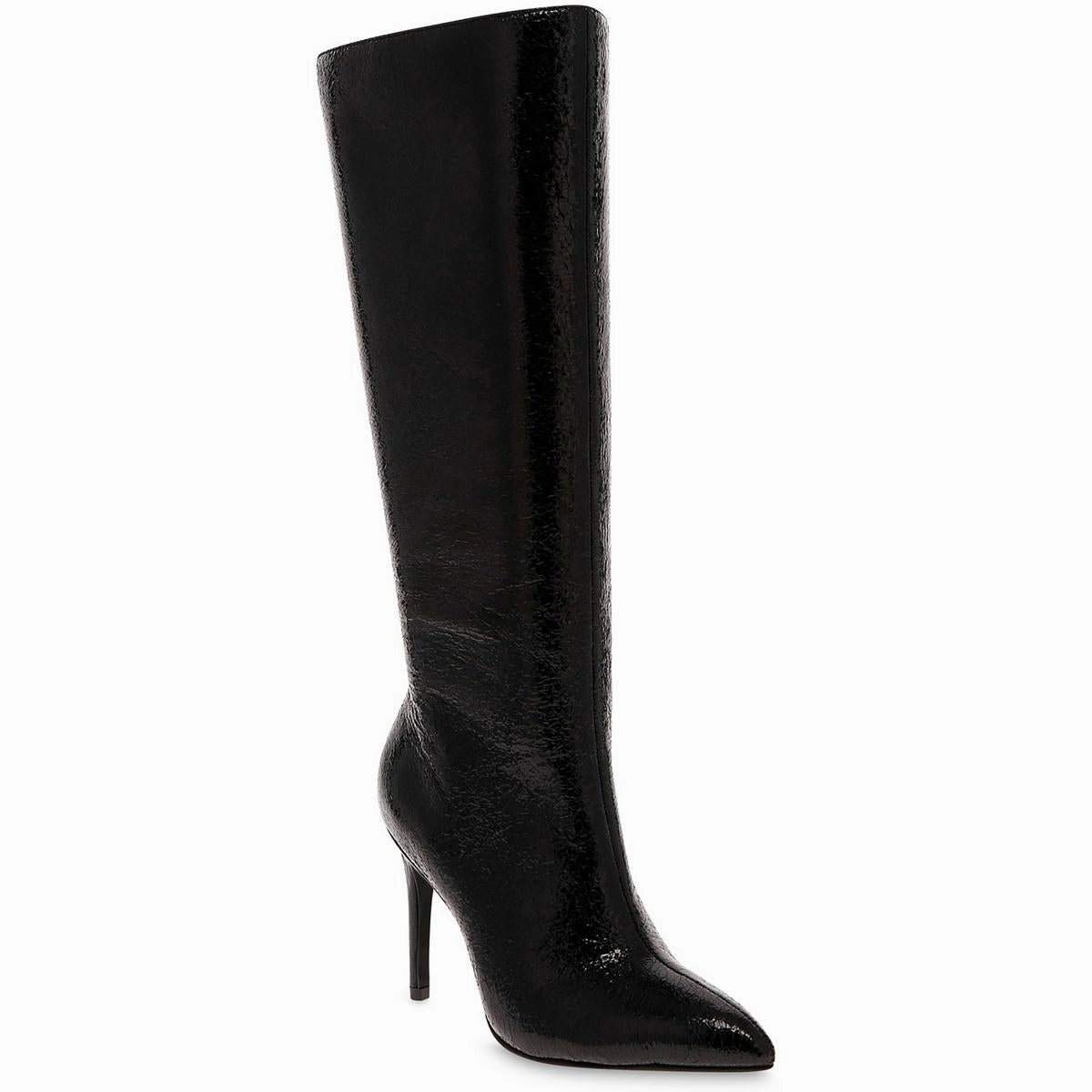 All Weather Snow Trekker MARYSOL Womens Faux Leather Pull On Knee-High Boots