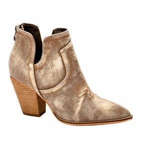 Women's Smoke Show Boots In Brown Denim Shock Absorbing Mountain Hike Everyday Protection