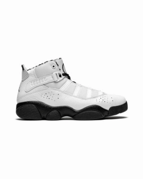 Jordan 6 Rings ( GS ) - White / Black / Metallic Elasticity