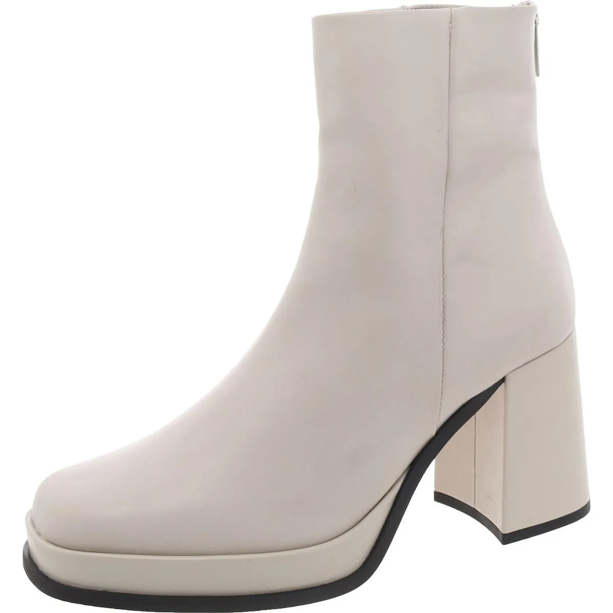 Mud Resistant Trail Exploration Maxxy Womens Leather Block Heel Ankle Boots