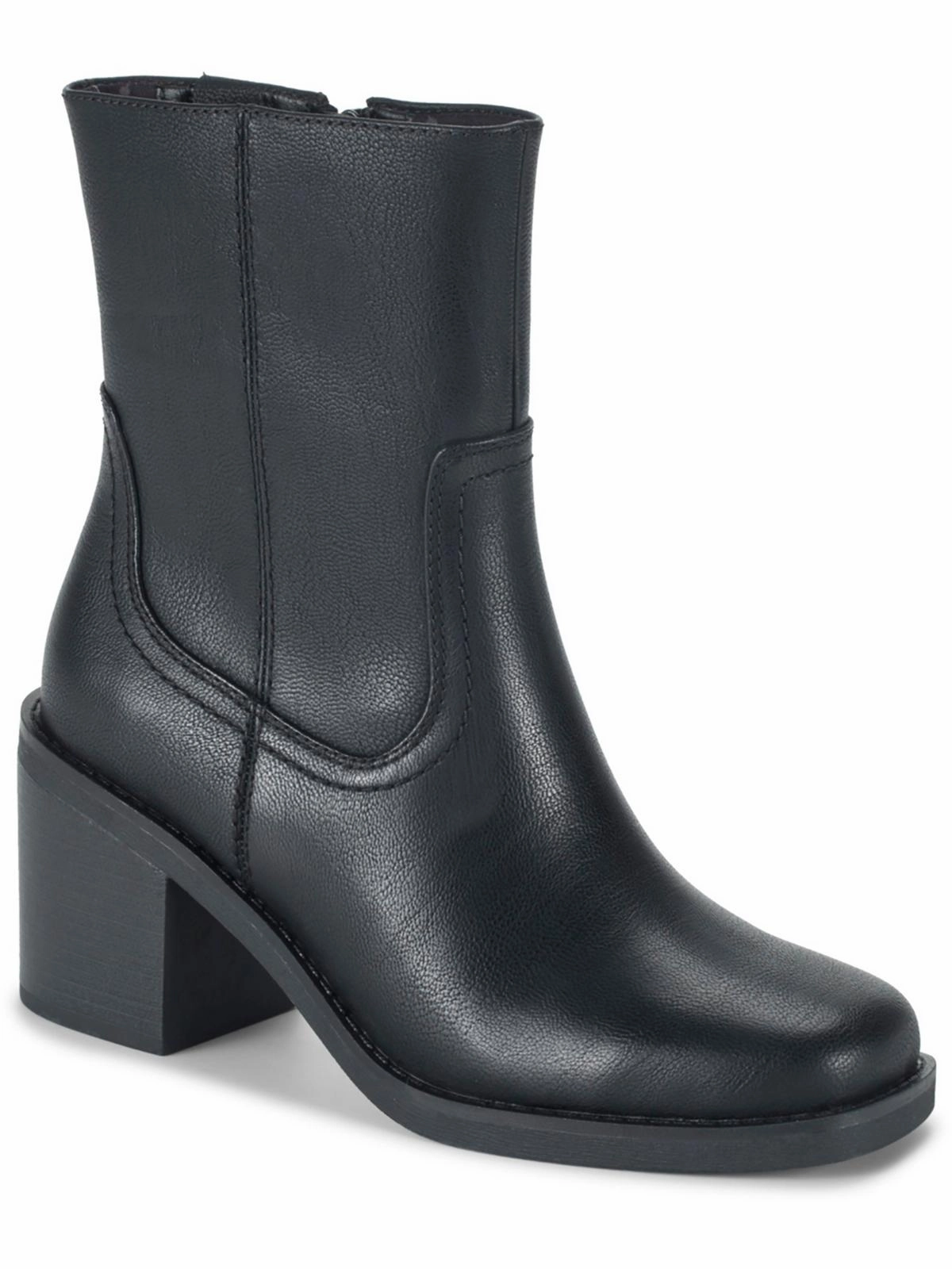 Surfer Mckenna Womens Faux Leather Square Toe Ankle Boots