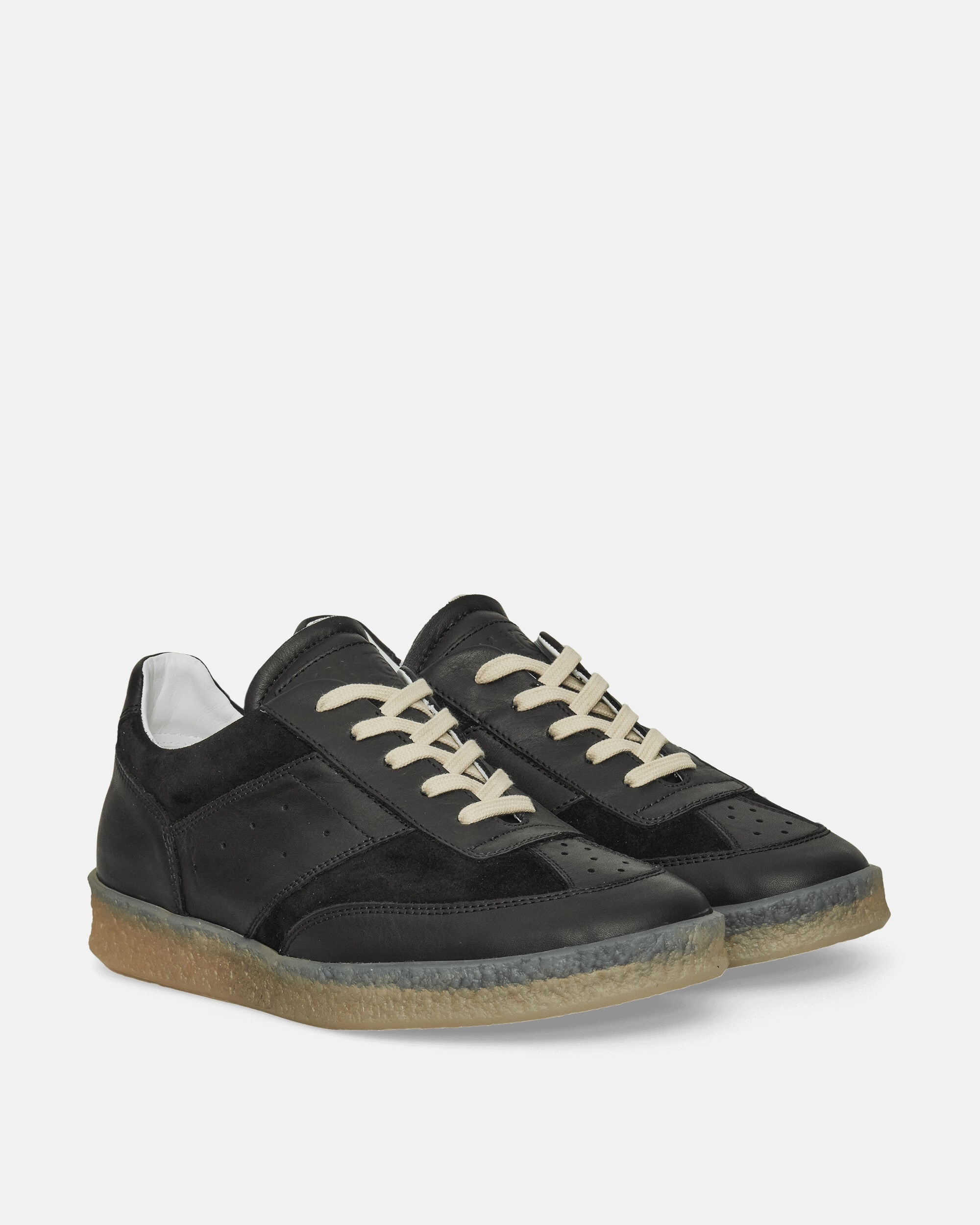 Tear Resistant Stitching Heel Balance Men's 6 Court Sneakers Black