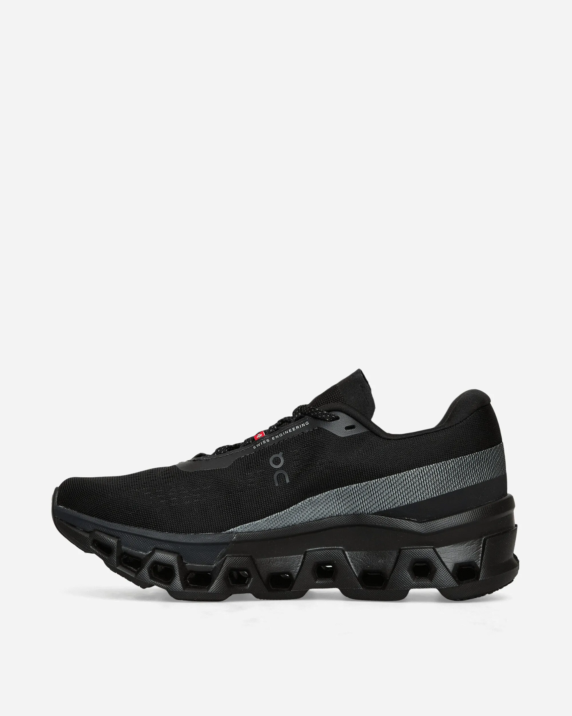 Men's Cloudmonster 2 Sneakers Black Adjustable Laces Antimicrobial