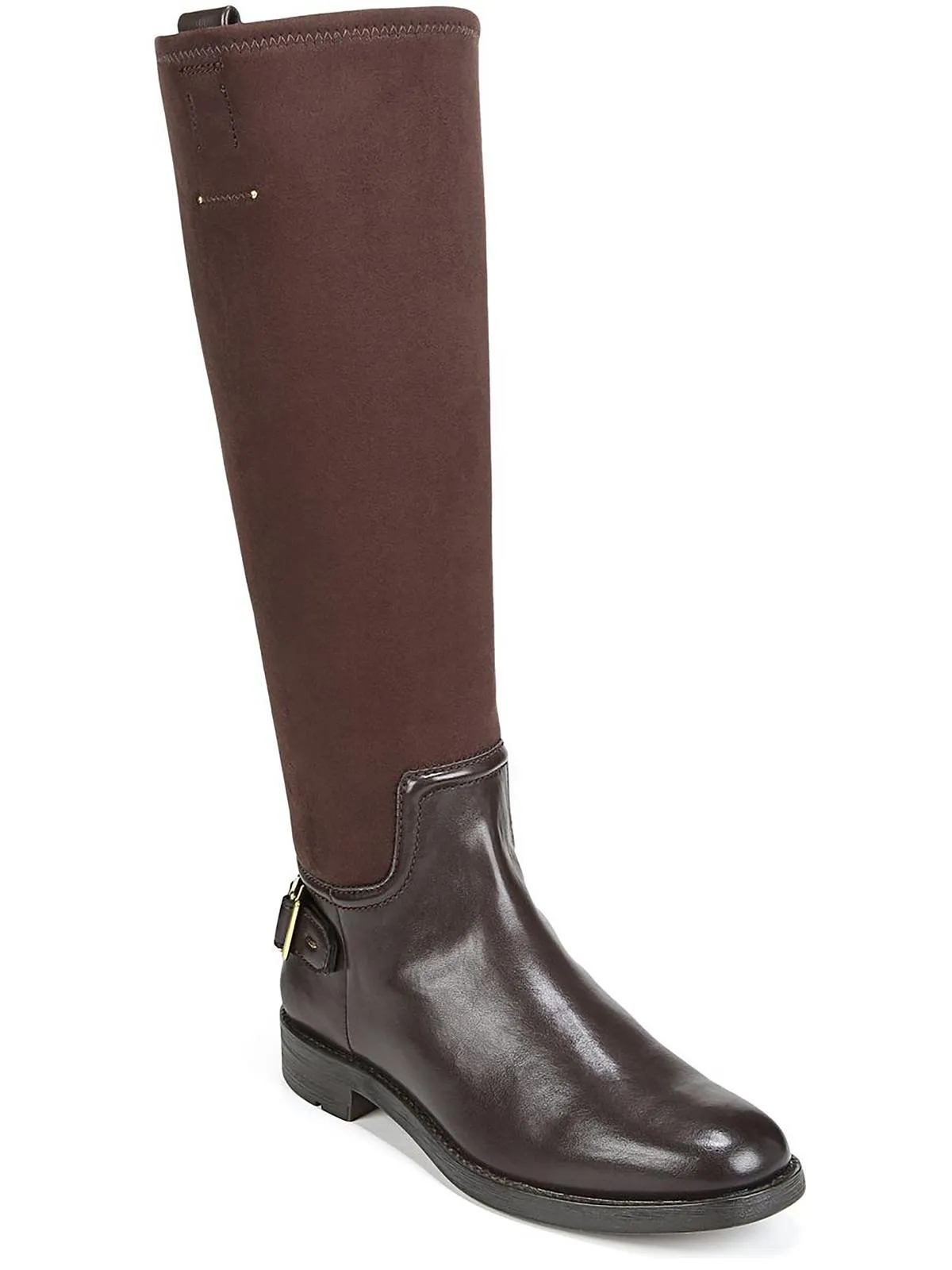 Merina Womens Buckle Embossed Knee-High Boots Breathable Mountain Hike Neutral Tones