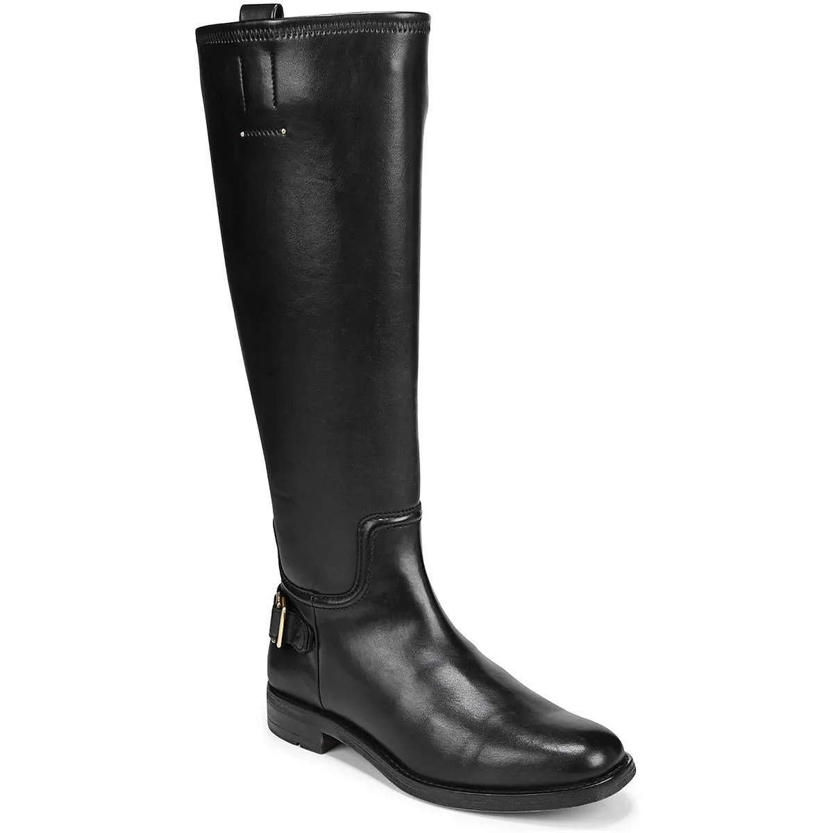 Merina Womens Buckle Embossed Knee-High Boots Daily Commuter Chill Ready