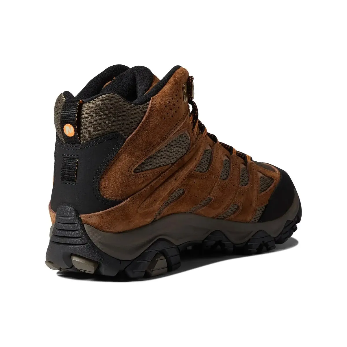 Merrell Men's Moab 3 Mid Earth Waterproof No Pressure Reinforced Form Windy Weather