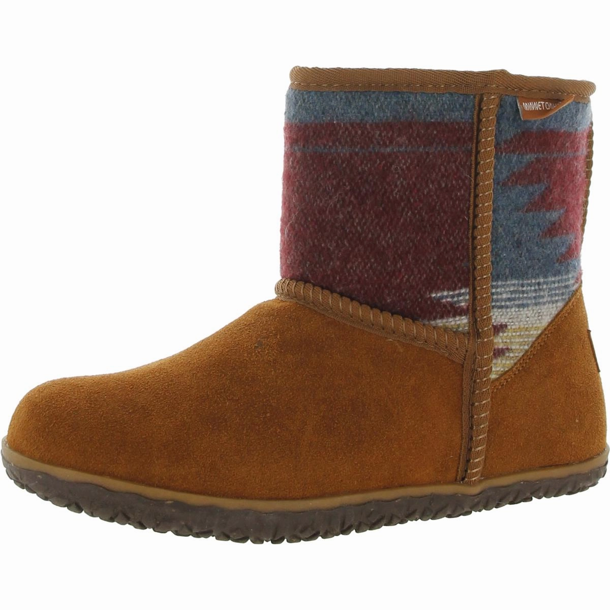 TALI Womens Leather Faux Fur Ankle Boots Rain Friendly