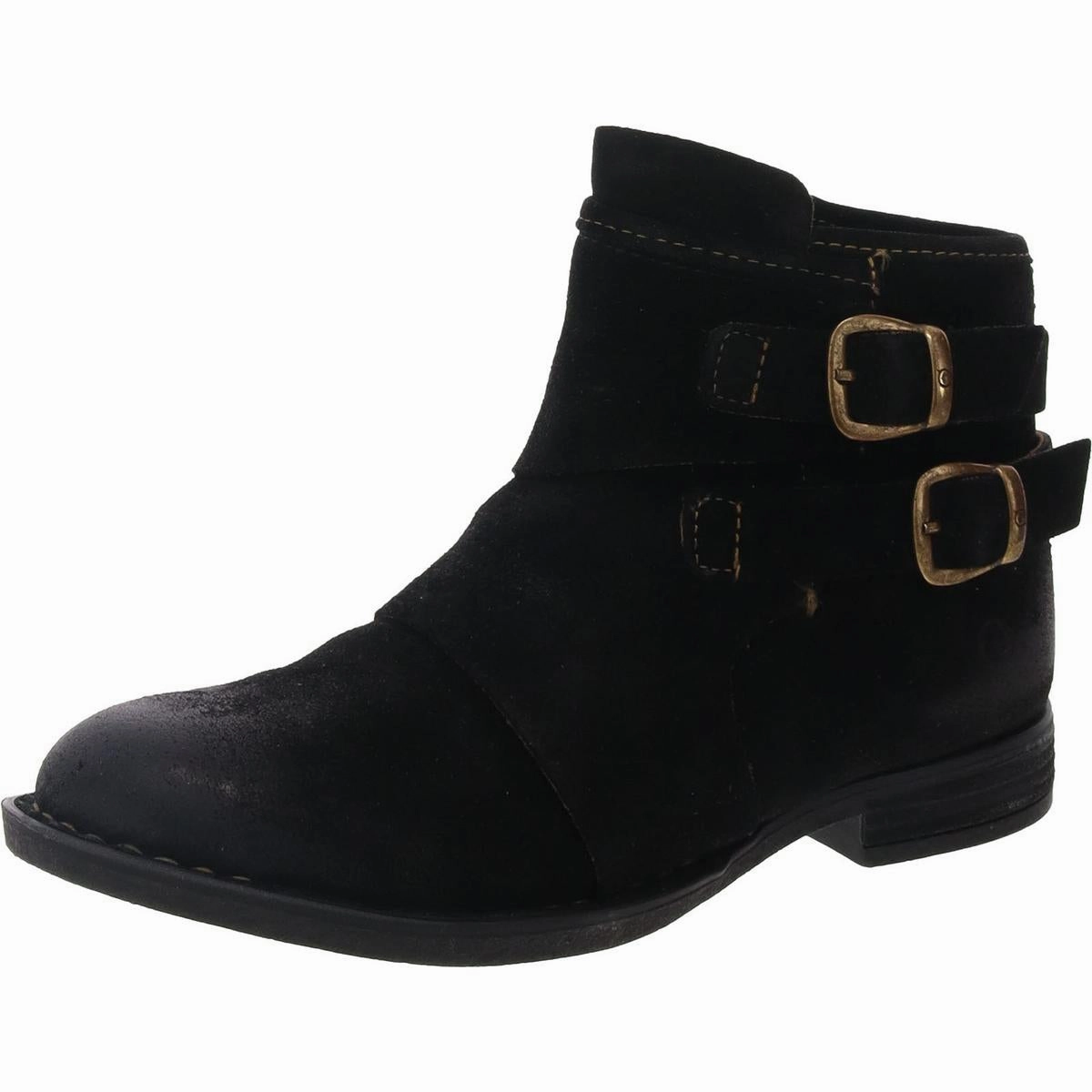 Light Weight Moraga Womens Zipper Suede Booties