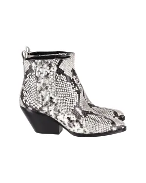 Breathable Material Michael Michael Kors Sinclair Ankle Boots in Animal Print Leather