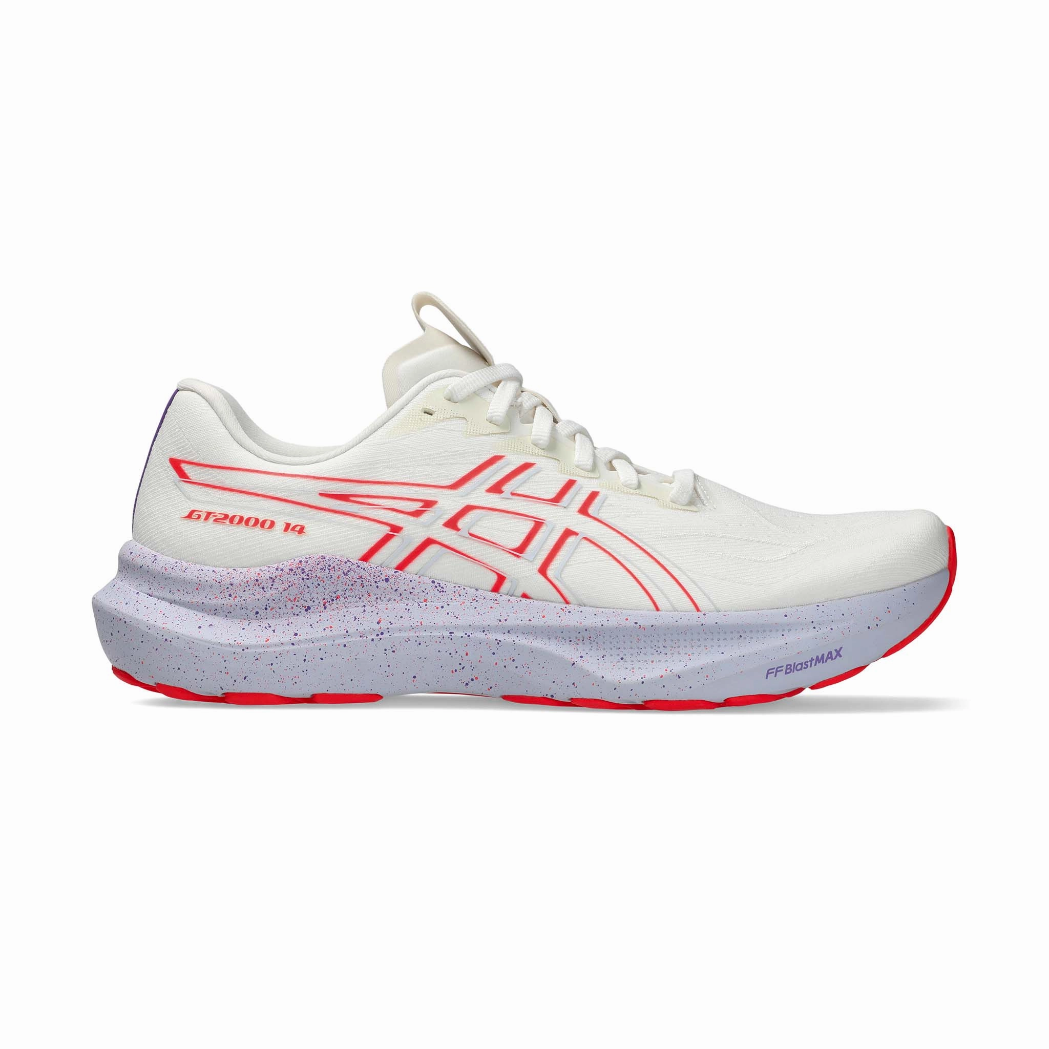stripe - pattern shoes Agility Performance ASICS | Men's GT-2000 14 Tokyo Running Shoes - Cream/Edo Purple