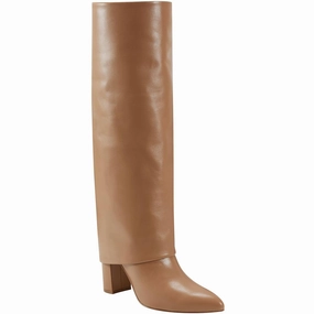 All-Season Wear Rugged Walk miLeina Womens Solid Leather Knee-High Boots