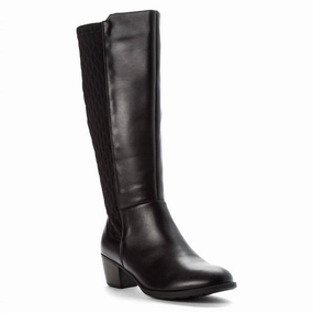 light texture Smart Look Women's Talise Boot - Extra Wide Width In Black