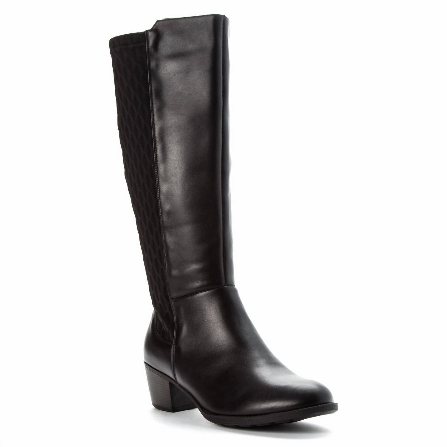 Women's Talise Boot - Extra Wide Width In Black Day To Night Footbed