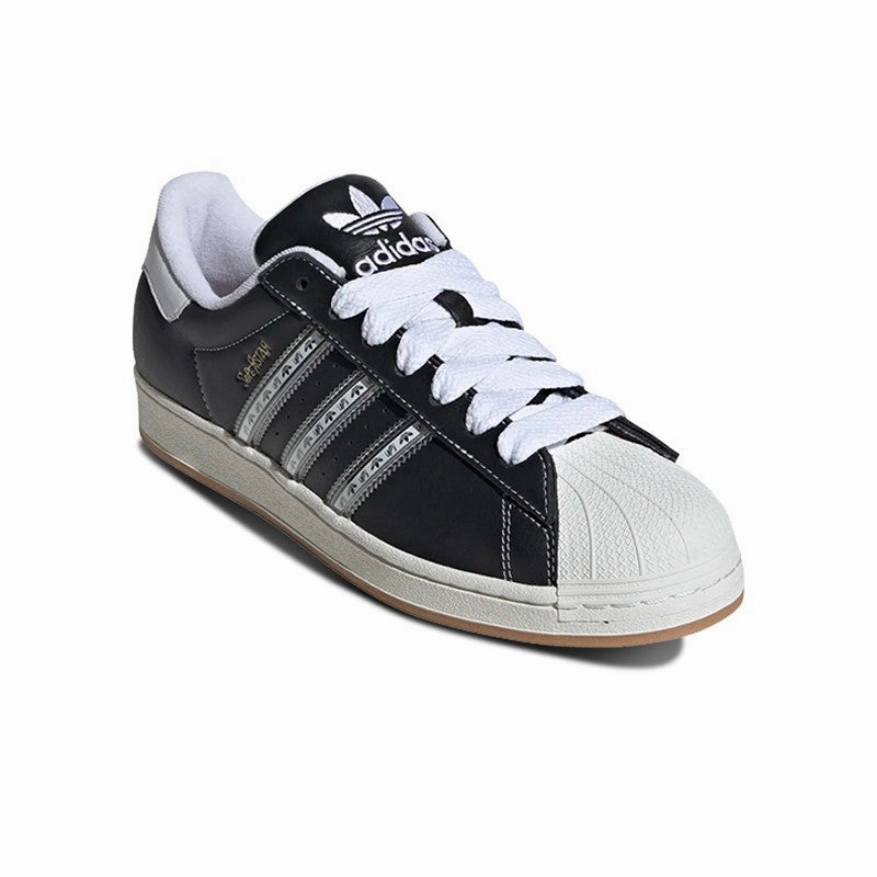PaddedTongue Functional Design Adidas Originals x KORN Superstar (Black/Transl/Better Scarlet) Men Shoes IH1313