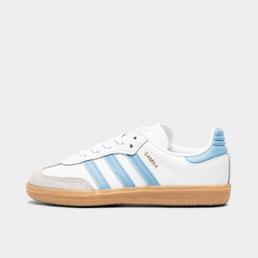 adidas Children's Samba OG White / Ash Blue - Gum Comfort experience
