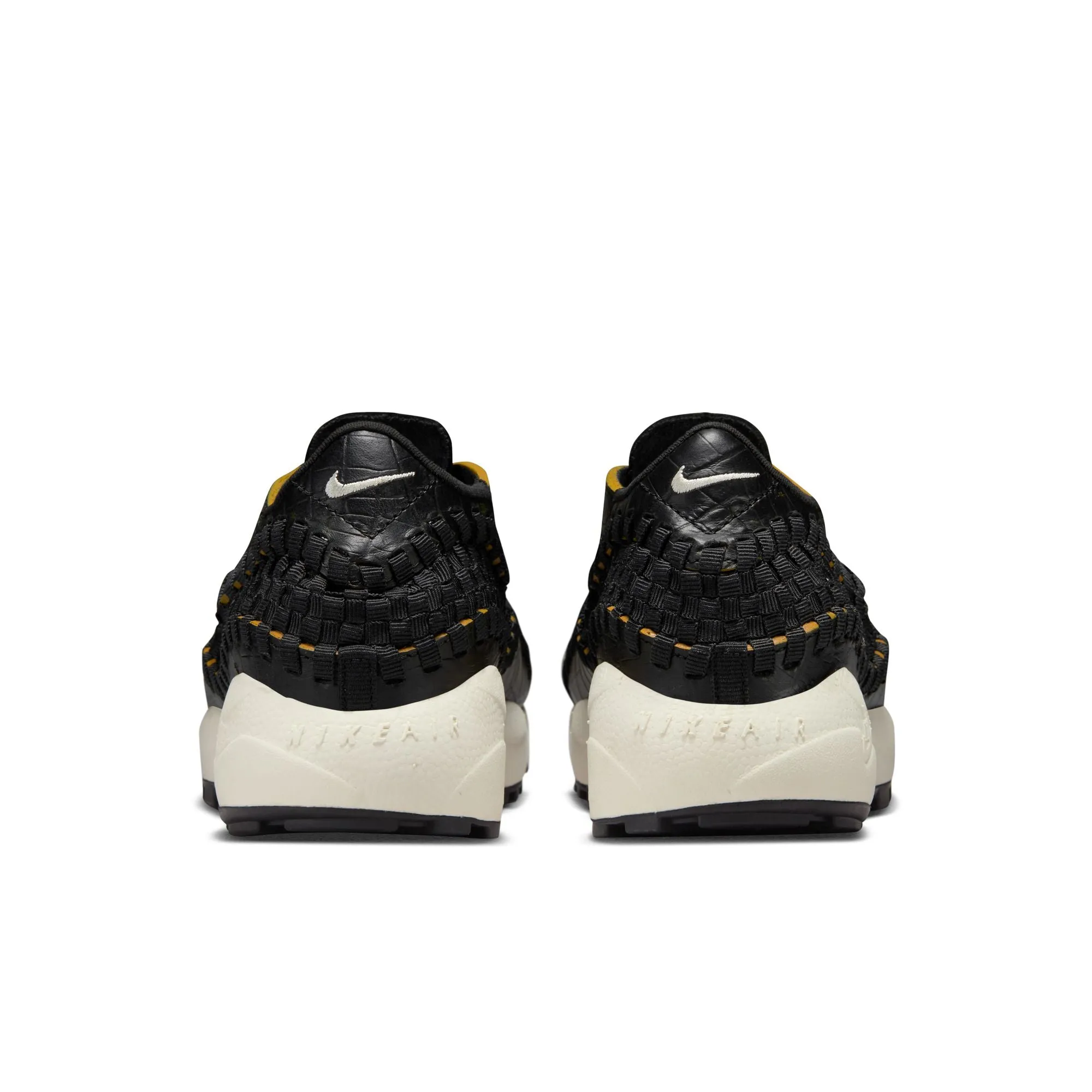 Womens Nike Air Footscape Woven Premium 'Black/Pale Ivory' Flex Groove Technology