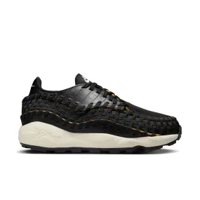 Cushioned Tongue Womens Nike Air Footscape Woven Premium 'Black/Pale Ivory'