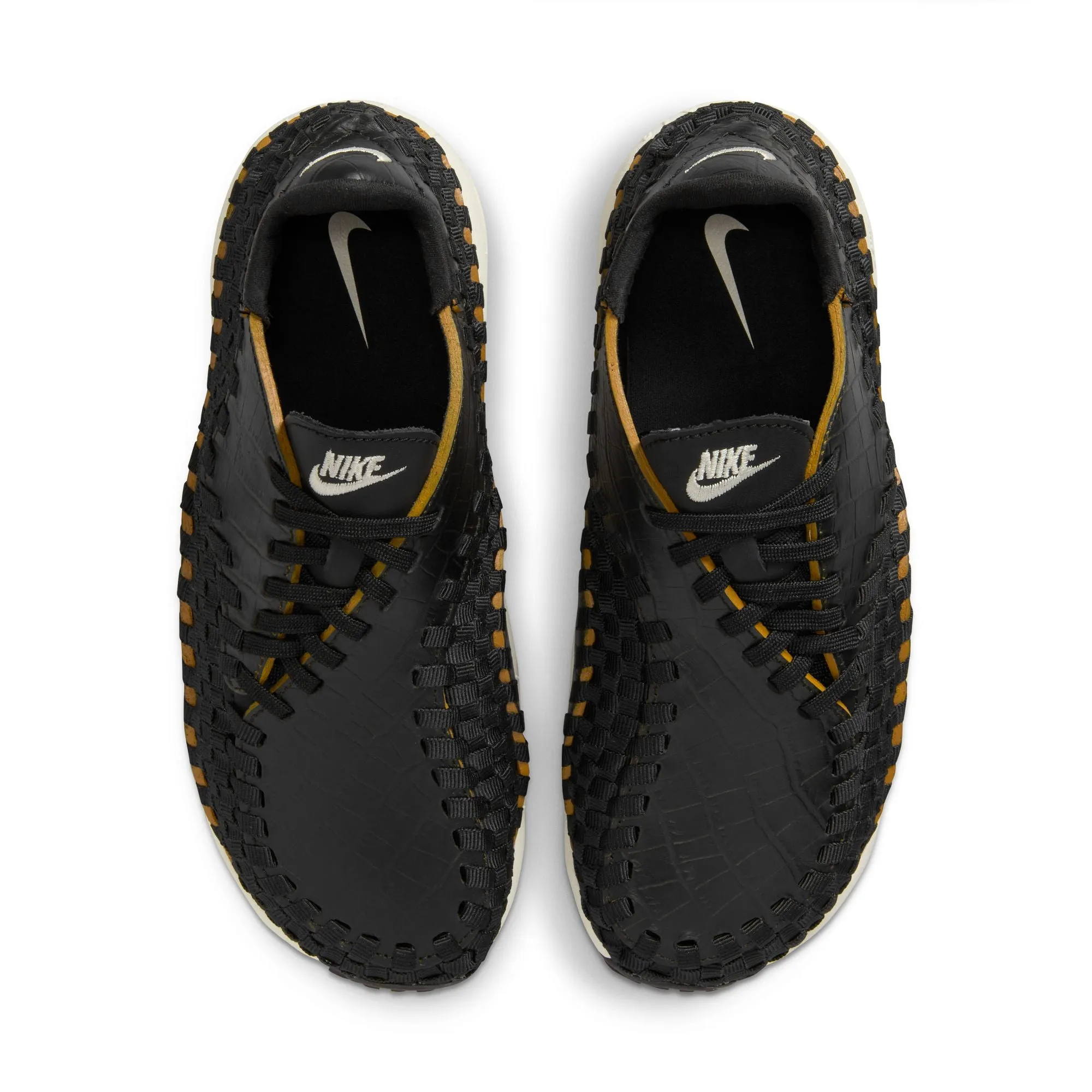 Womens Nike Air Footscape Woven Premium 'Black/Pale Ivory' Durable Upper Material