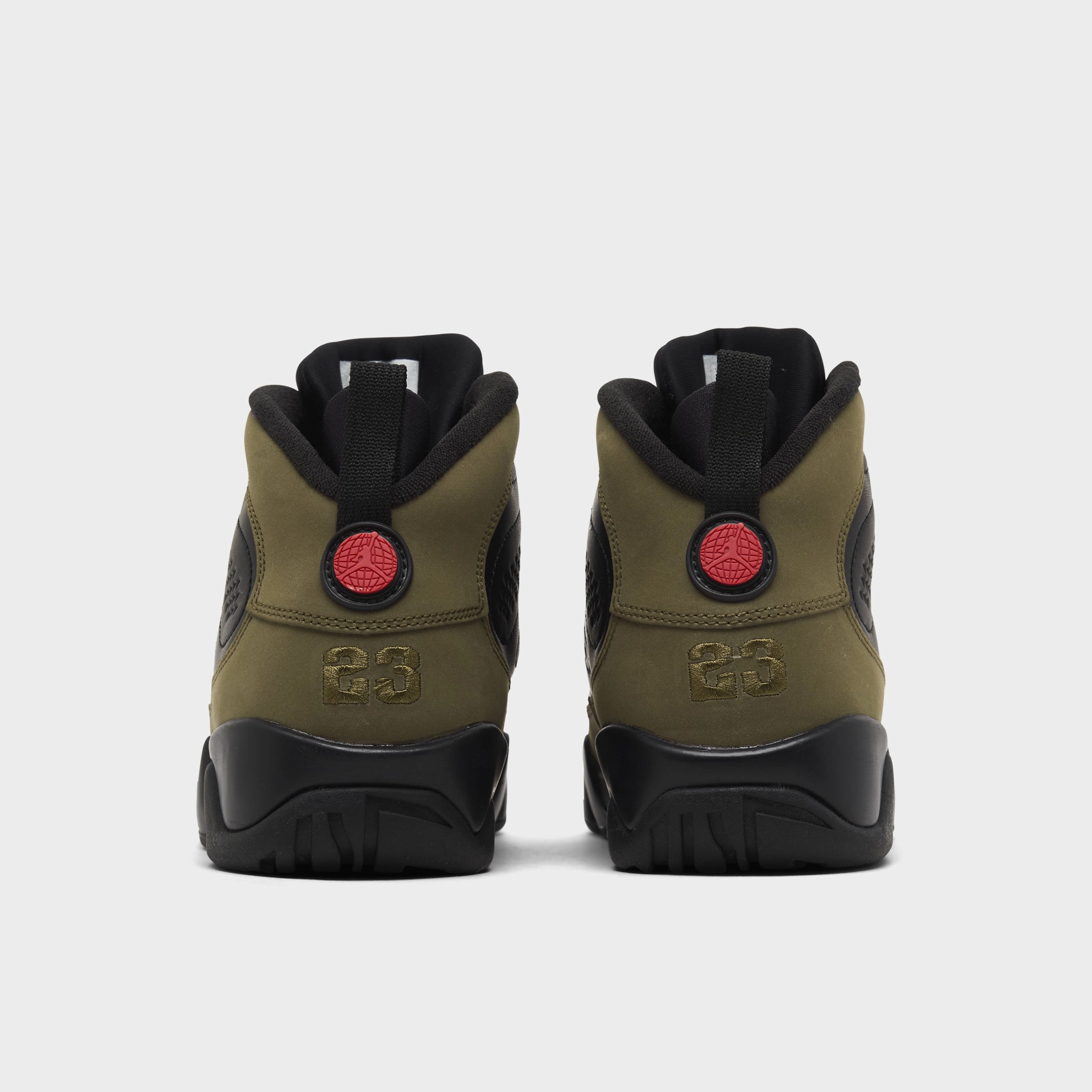 Jordan 9 Retro GS Black / True Red - Light Olive Stability Pods Torsional Support Plate