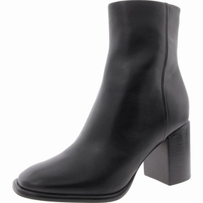 Luca Womens Solid Leather Ankle Boots Anti   Bacterial