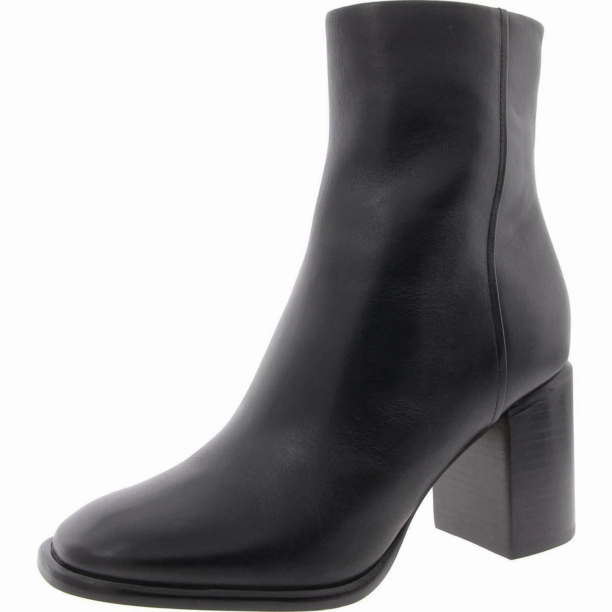 Luca Womens Solid Leather Ankle Boots Anti   Bacterial