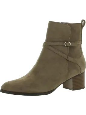 Daily Essentials reinforced sole Moore Womens Block Heel Zipper Ankle Boots