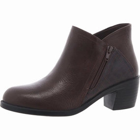 morgana Womens Zipper Manmade Booties LaceUp
