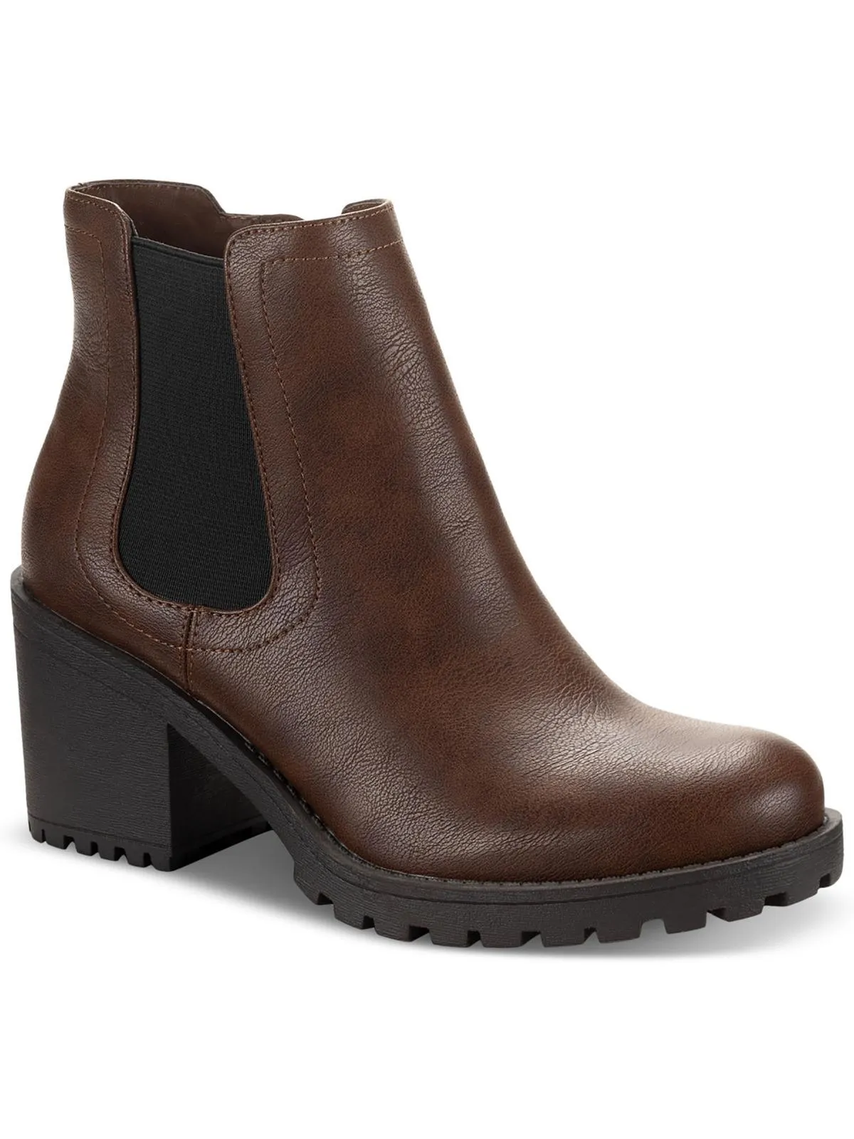 Grippy Outsole Rainy Day Commuter Morghanf Womens Faux Suede Cold Weather Heels