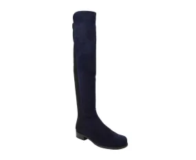 Stuart Weitzman Women's Nice Suede With Elastic Back Knee Boot zipper Seamless Comfort Mountain Hike