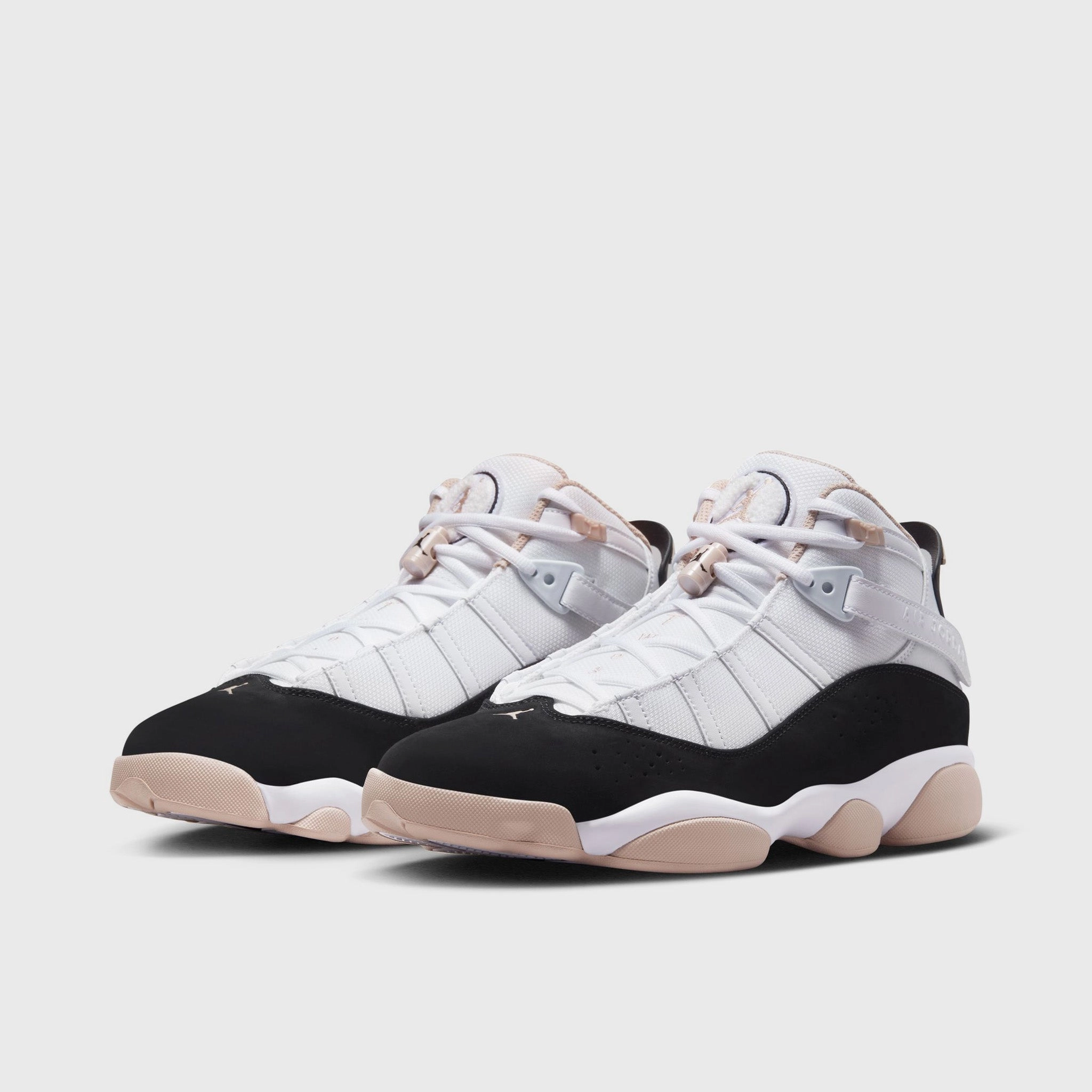 Jordan 6 Rings White / Black - Fossil Stone Abrasion Resistant Toe