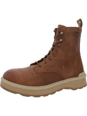 Hi-Line Lace Womens Leather Lace-Up Booties Stable Support Rainy Days Feather Light Backcountry Camper