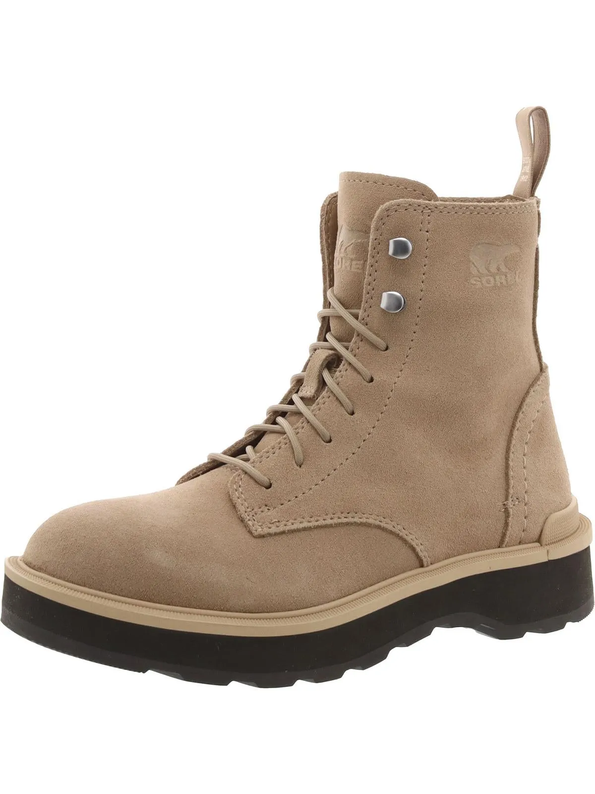 Flexible Frame Weekend Camping Hi-Line Lace Womens Leather Lace-Up Booties