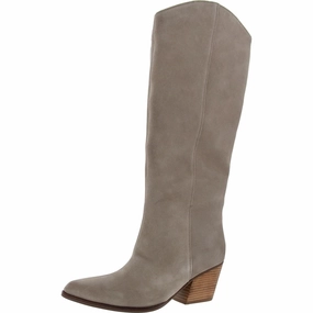 Waterproof Upper Athletic Edge Womens Zipper Suede Knee-High Boots