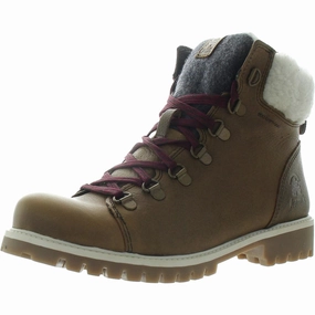 Womens Lace-Up Winter & Snow Boots Flexible Frame Snowy Path Wind Resistant