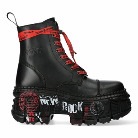foldable New Rock Punk Platform Leather Boots-WALL126CCT-C1