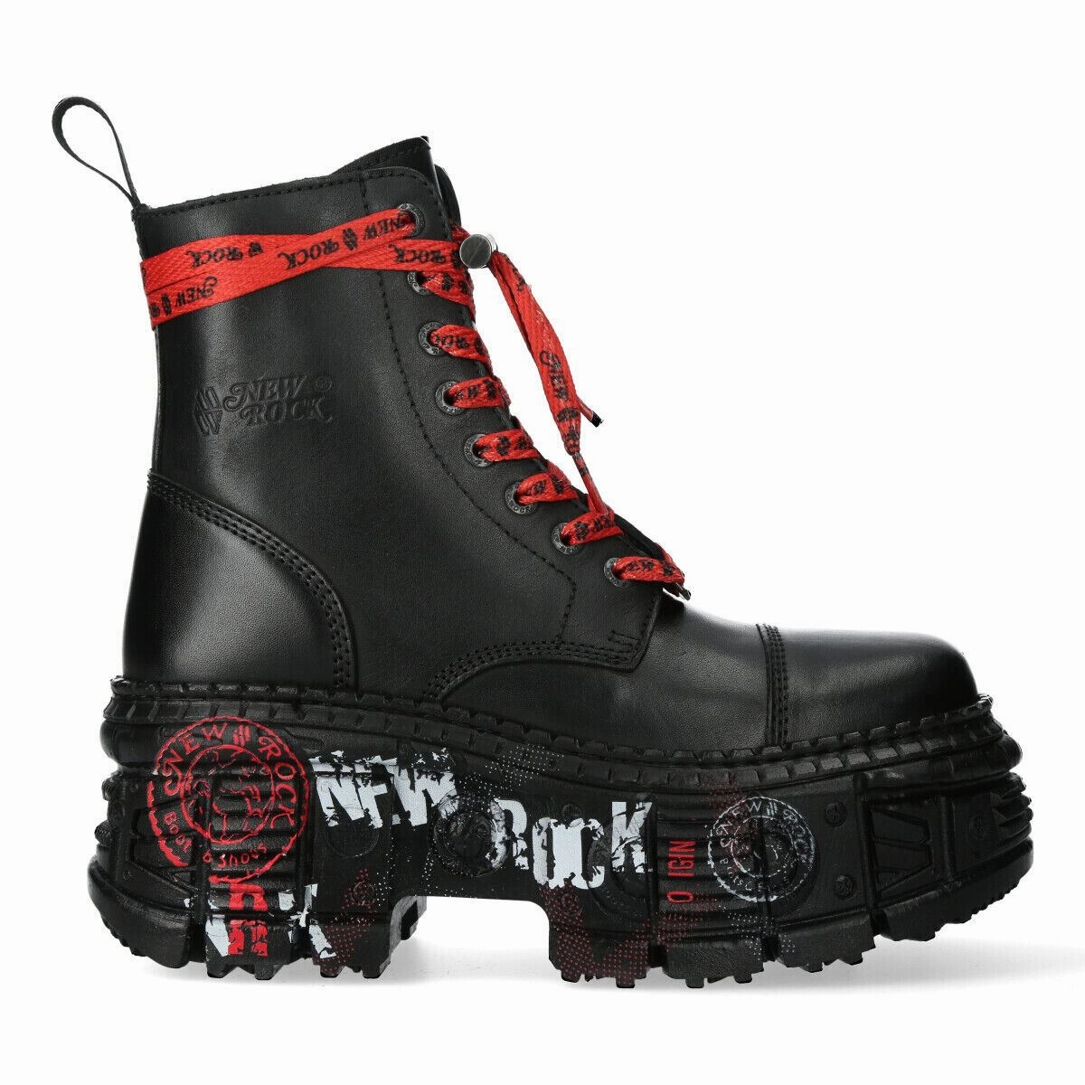 All-Purpose Use New Rock Punk Platform Leather Boots-WALL126CCT-C1