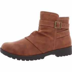 Urban Utility Womens Zipper Leather Booties