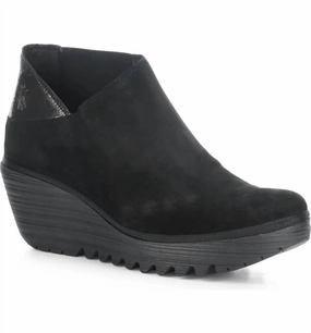Women's Yego Zip Up Ankle Boots In Black Daily Wear