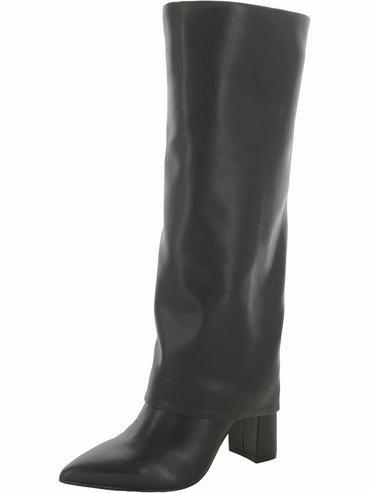 Seamless Comfort Outdoor Explorer Womens Faux Leather Pointed Toe Knee-High Boots