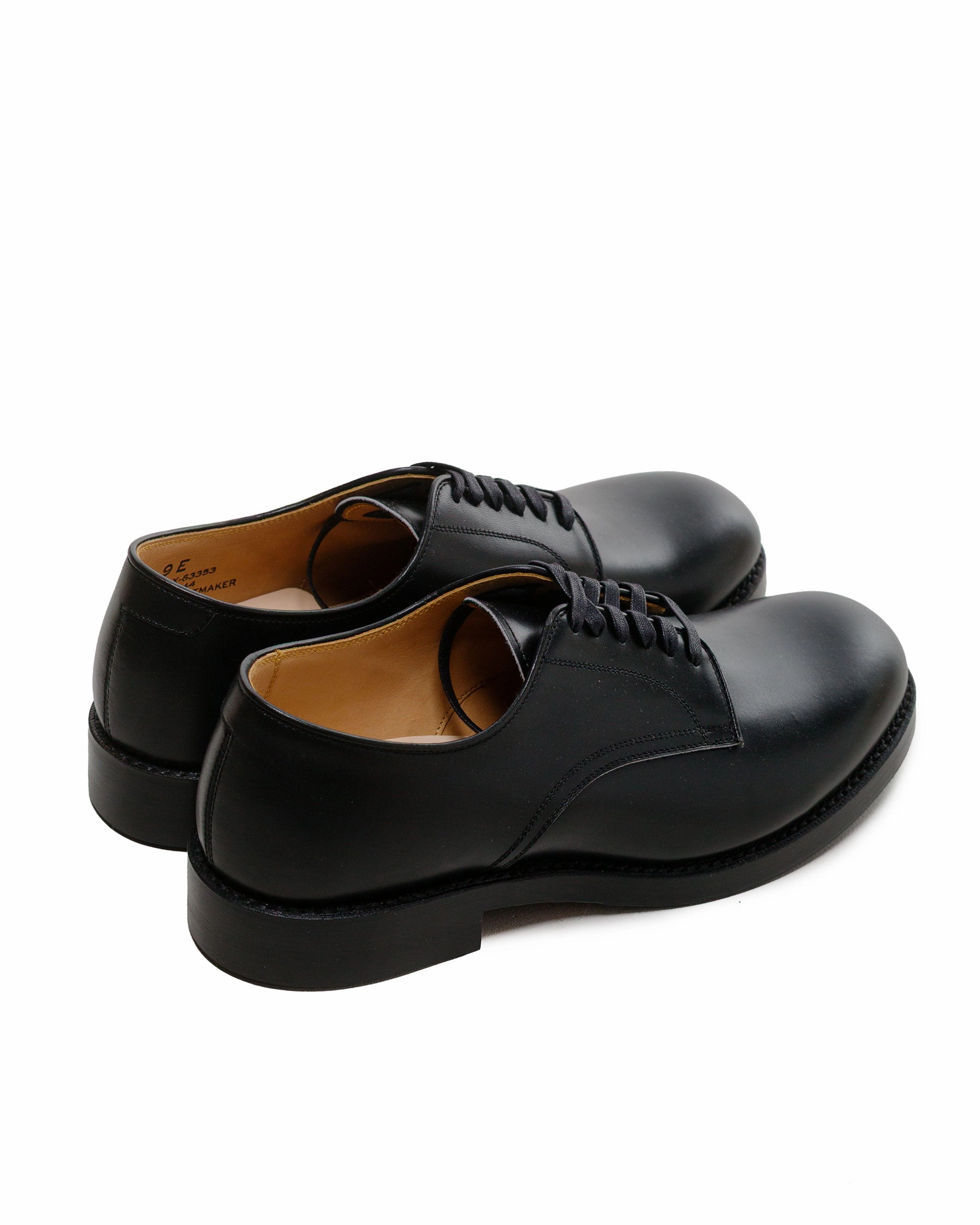 Desert Path John Lofgren Bootmaker USN Low Quarter Shoes French Calfskin Black