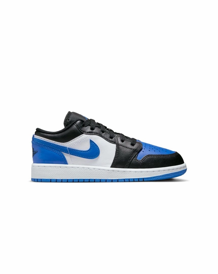 Classic Silhouette Jordan 1 Low ( GS ) - White / Royal Blue